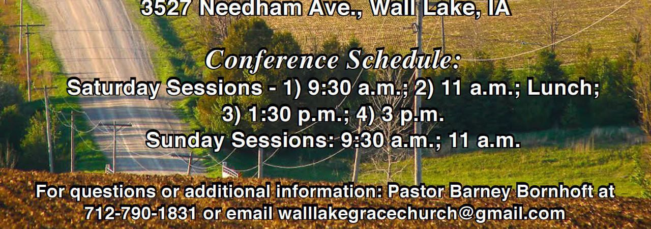 IOWA GRACE BIBLE CONFERENCE May 16-17, 2026